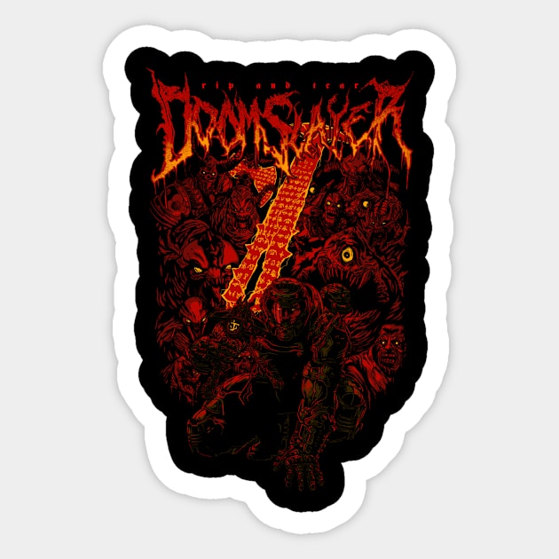 Hellwalker (Collab with Dicky The Darkwraith) Sticker by demonigote